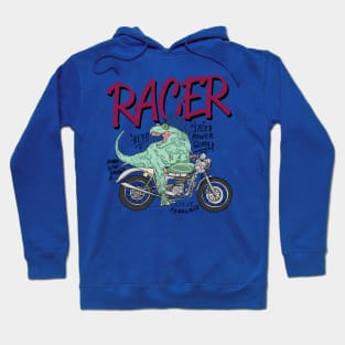 Funny crocodile driving a motorcycle Hoodie